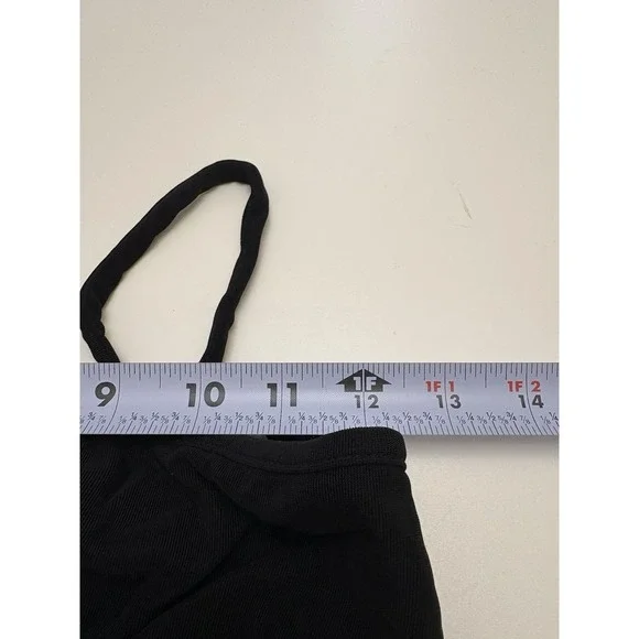 VTG Y2K Black Midi Dress Whimsigoth Vamp Fairy Grunge Size S - Picture 4 of 4